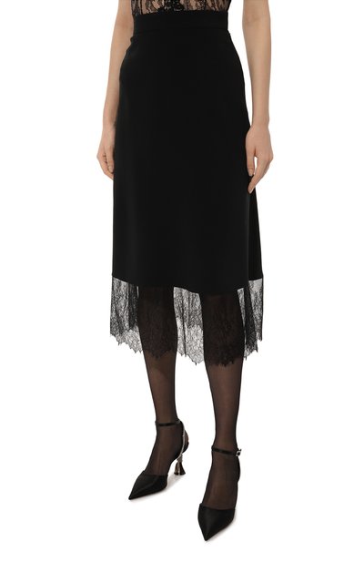 Шелковая юбка CHAPURIN черного цвета по цене 75000 руб., арт. SK/19518/27875-м/SS 23, фото 3 Шелковая юбка CHAPURIN, арт. SK/19518/27875-м/SS 23, фото 3