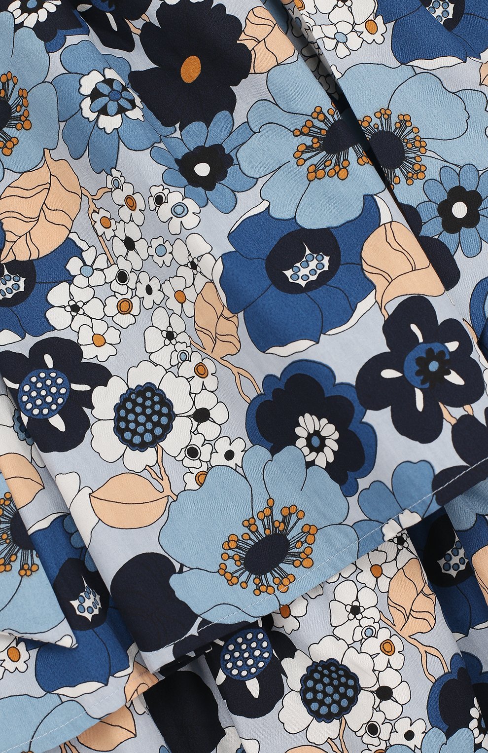 Хлопковое мини-платье свободного кроя с принтом и бантами CHLOÉ разноцветного цвета по цене 25950 руб., арт. C12675/14A, фото 3 Хлопковое мини-платье свободного кроя с принтом и бантами CHLOÉ, арт. C12675/14A, фото 3