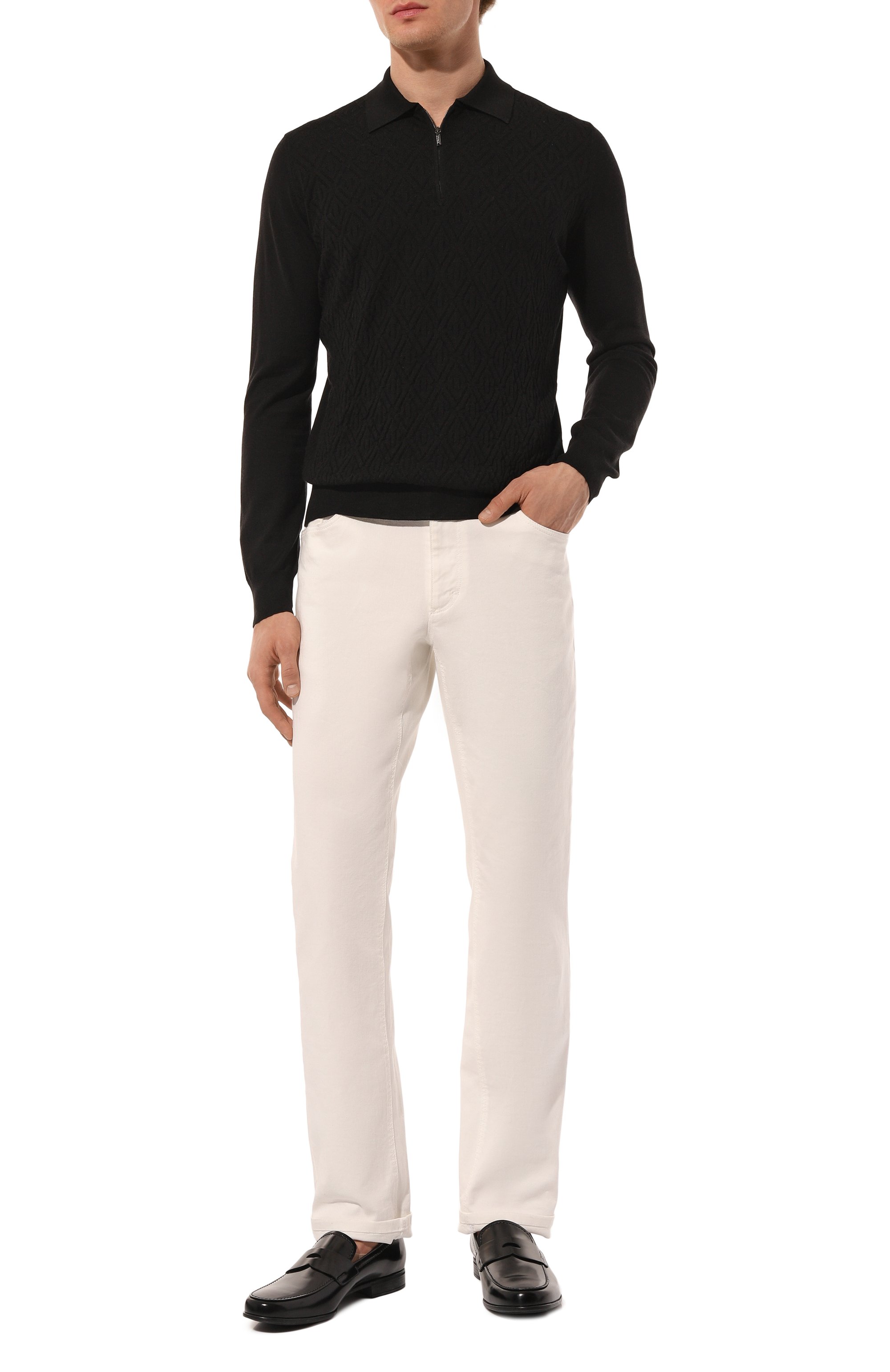 Поло из шерсти и шелка ZILLI, арт. KZP001M0230VRHB00, фото 2