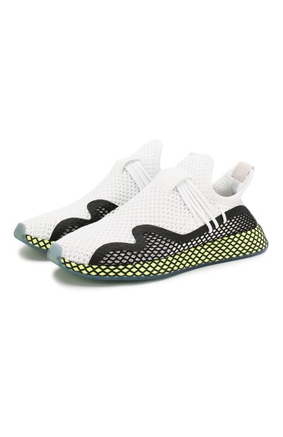 Текстильные кроссовки deerupt ADIDAS ORIGINALS белого цвета по цене 7930 руб., арт. EE5660, фото 1 Текстильные кроссовки deerupt ADIDAS ORIGINALS, арт. EE5660, фото 1