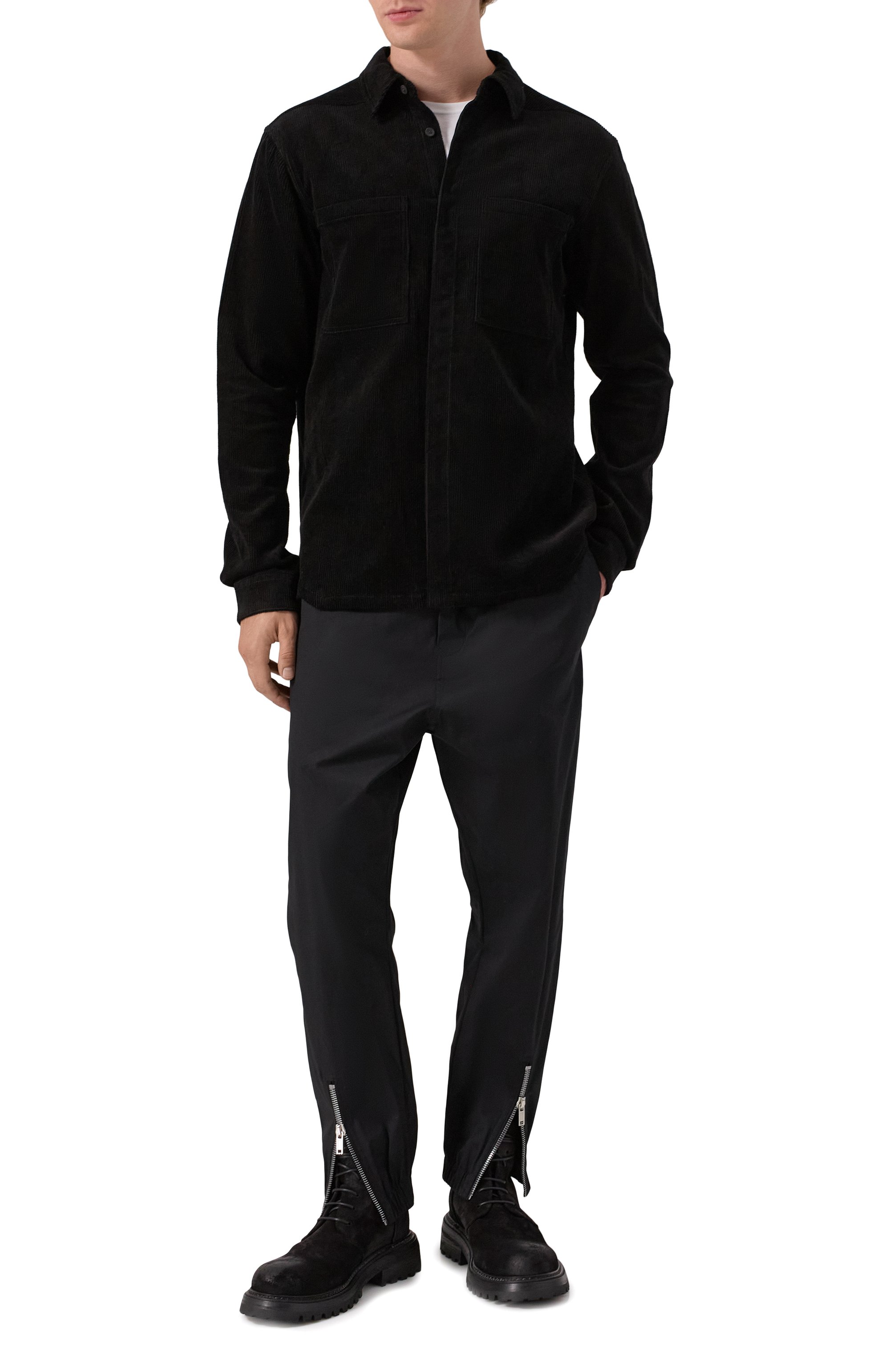 Вельветовая рубашка RICK OWENS, арт. RU02E1292/MLC9, фото 2