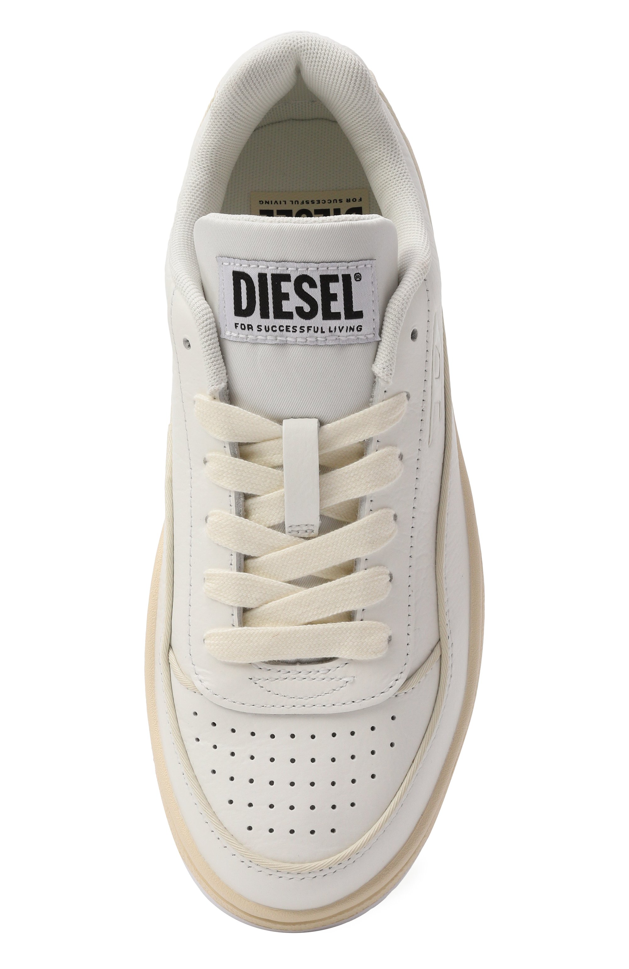 Кожаные кеды s-tracker-d DIESEL белого цвета по цене 25450 руб., арт. Y03513/P8417, фото 6 Кожаные кеды s-tracker-d DIESEL, арт. Y03513/P8417, фото 6