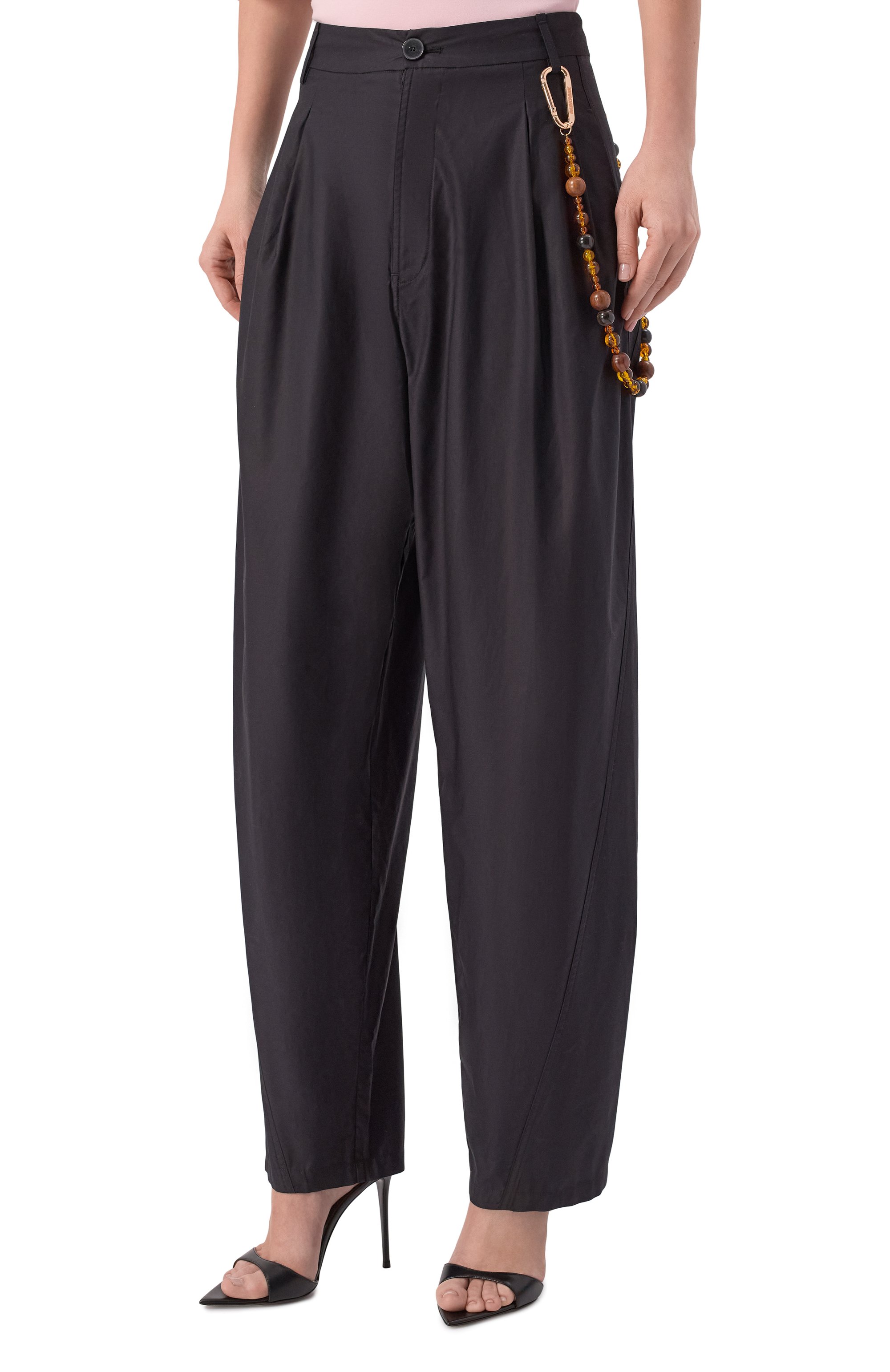 Хлопковые брюки DARKPARK черного цвета по цене 65350 руб., арт. WTR36/FAC162, фото 3 Хлопковые брюки DARKPARK, арт. WTR36/FAC162, фото 3