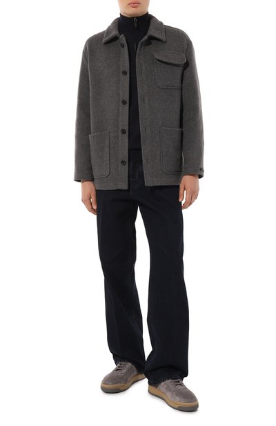 Замшевые кеды slam BRUNELLO CUCINELLI, арт. MZUSIB2186, фото 2