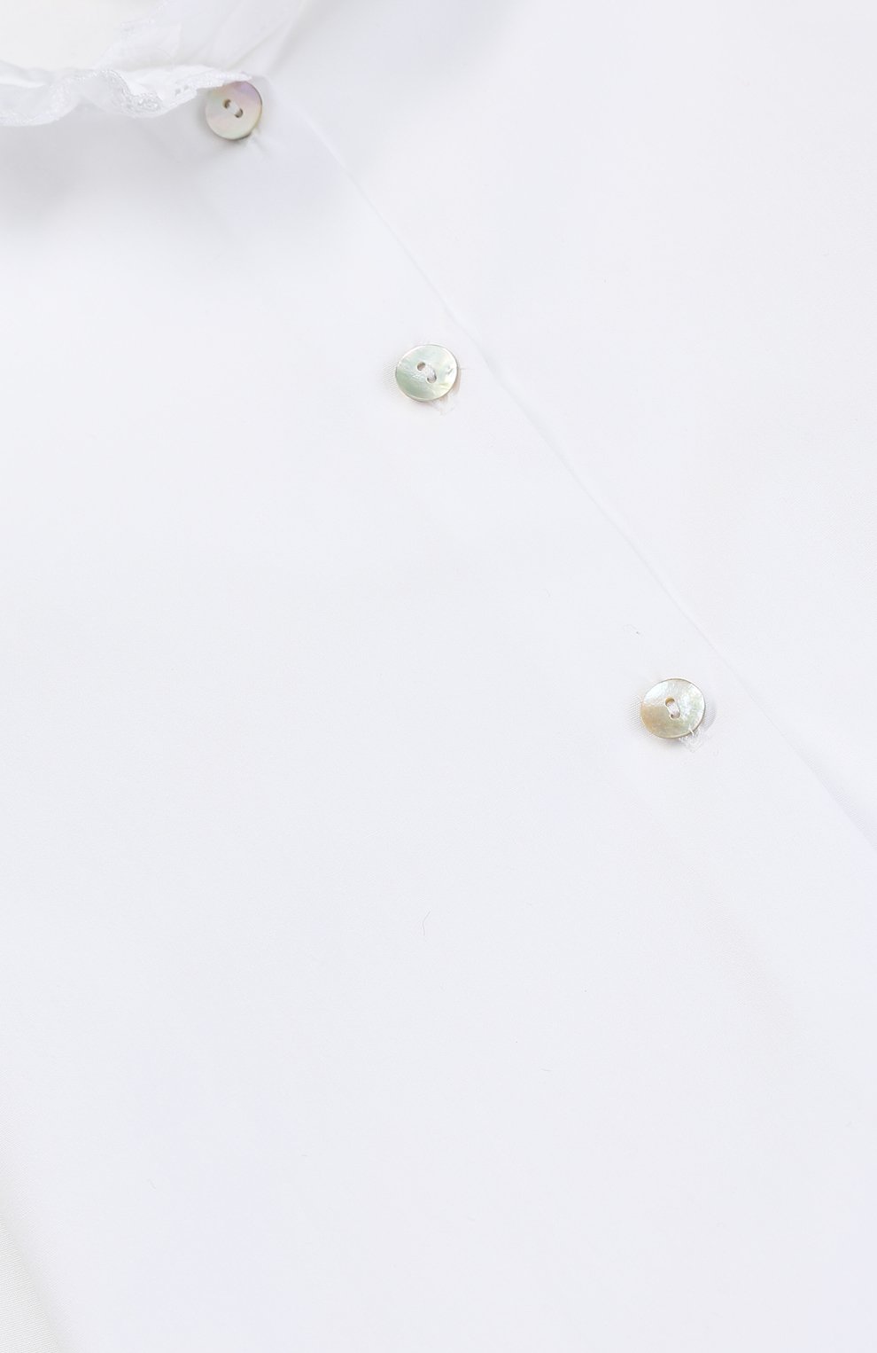 Хлопковая блуза с кружевным воротником-стойкой CAF, арт. 22-P0/R0UCHE DEL C0LLETT0/12A-14A, фото 3