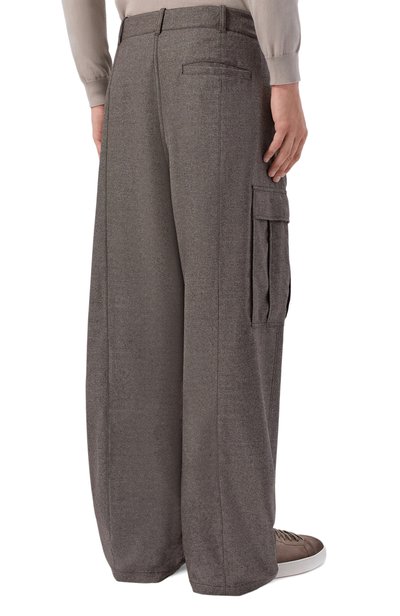 Брюки-карго из шерсти и кашемира GIORGIO ARMANI, арт. GM004540/TE11804, фото 4