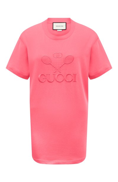 Женская хлопковая футболка GUCCI, арт. 580968 XJBHK