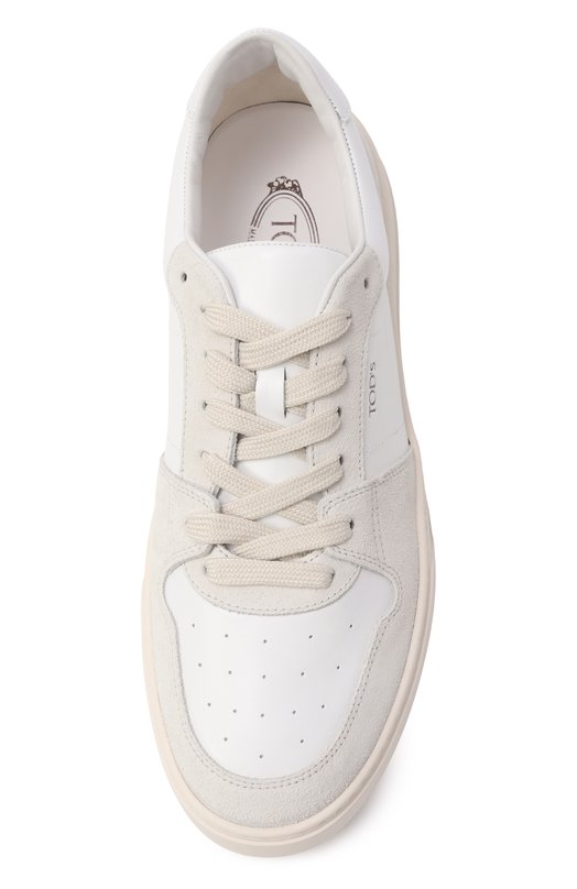 Кожаные кеды Tod’s XXM04L0IF80BKB Белый  XXM04L0IF80BKB Фото 6