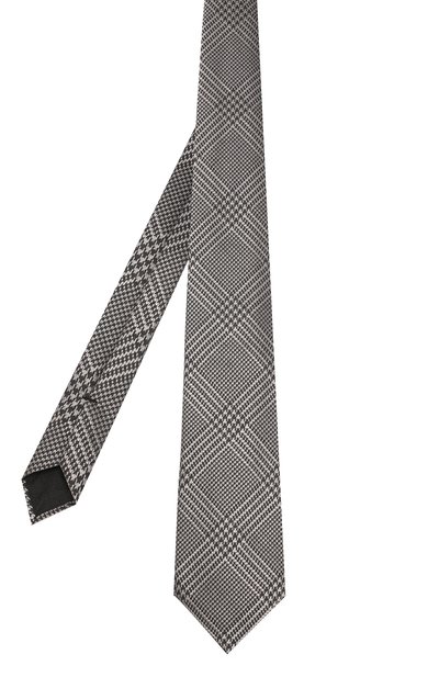 Галстук из смеси шелка и шерсти TOM FORD серого цвета по цене 22900 руб., арт. 6TF62/XTF, фото 2 Галстук из смеси шелка и шерсти TOM FORD, арт. 6TF62/XTF, фото 2