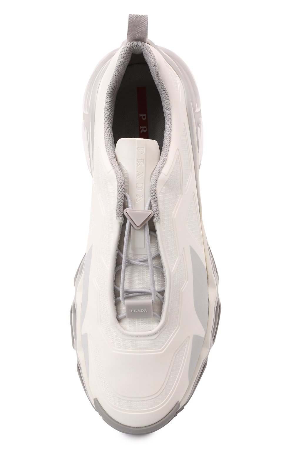Кроссовки collision PRADA белого цвета по цене 92000 руб., арт. 4E3570-51AC-F0009, фото 6 Кроссовки collision PRADA, арт. 4E3570-51AC-F0009, фото 6