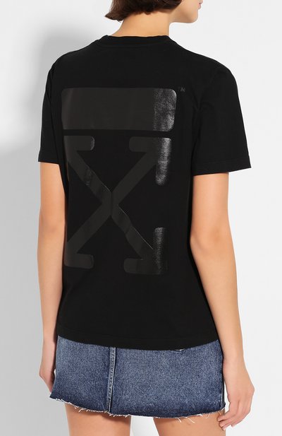 Хлопковая футболка OFF-WHITE, арт. 0WAA049R20F291251010, фото 4