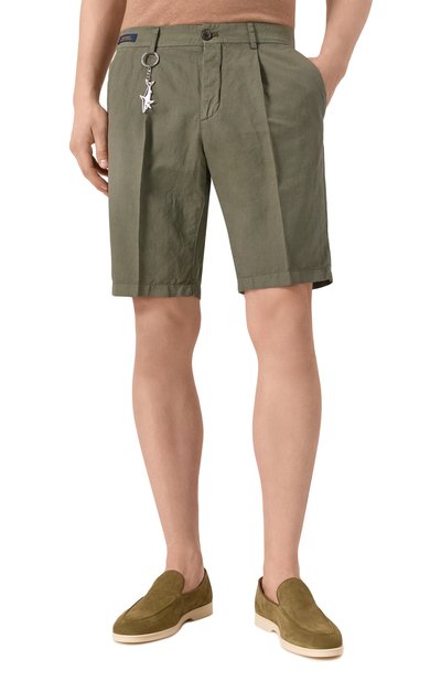 Шорты из хлопка и льна PAUL&SHARK, арт. 25414034, фото 3