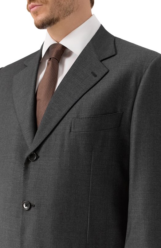 Костюм из хлопка и льна Loro Piana FAB 5769 Серый  FAB 5769 Фото 8
