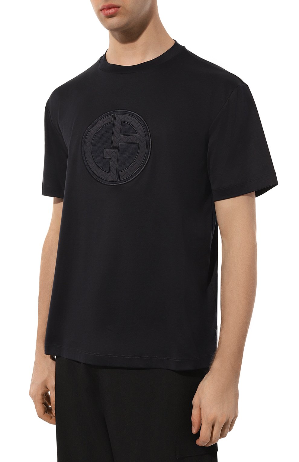 Хлопковая футболка GIORGIO ARMANI, арт. 3DSM68/SJXDZ, фото 3