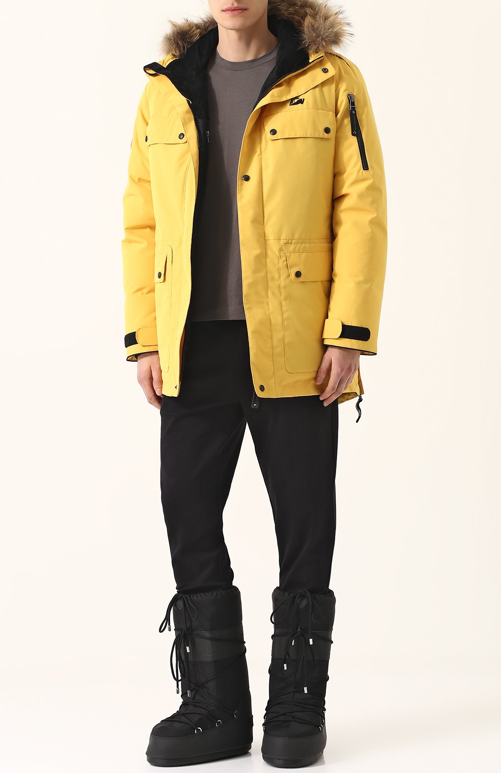 Утепленные текстильные сапоги MONCLER, арт. C2-096-00400-00-019GW, фото 2