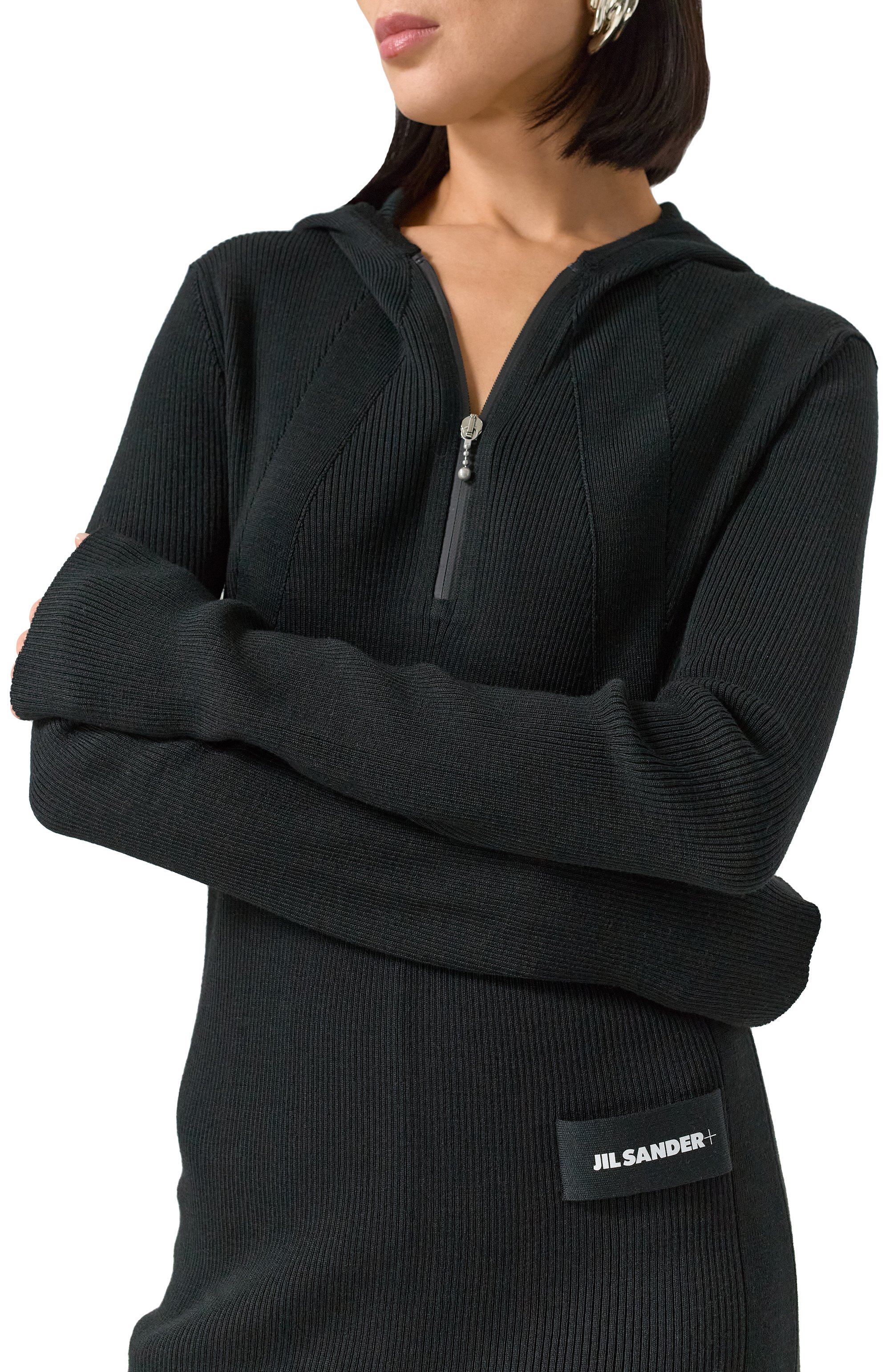 Платье JIL SANDER черного цвета по цене 227000 руб., арт. J40CT0128-J14639, фото 5 Платье JIL SANDER, арт. J40CT0128-J14639, фото 5