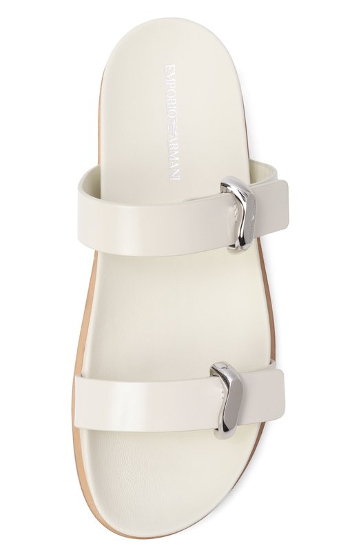 Кожаные шлепанцы Emporio Armani EW004050/AF21961 Белый  EW004050/AF21961 Фото 6