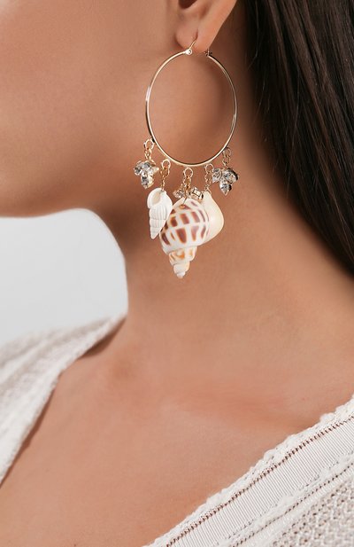 Серьги с подвесками ANTON HEUNIS белого цвета по цене 13300 руб., арт. SPC3.21, фото 2 Серьги с подвесками ANTON HEUNIS, арт. SPC3.21, фото 2