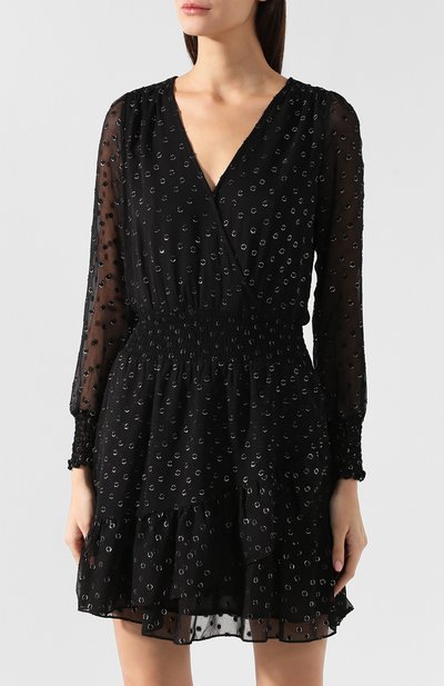 Приталенное платье MICHAEL MICHAEL KORS черного цвета по цене 29950 руб., арт. MH88XEYADL, фото 3 Приталенное платье MICHAEL MICHAEL KORS, арт. MH88XEYADL, фото 3