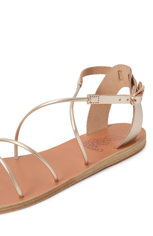 Кожаные сандалии Meloivia Ancient Greek Sandals MEL0IVIA/PLATINUM Золотой  MEL0IVIA/PLATINUM Фото 7