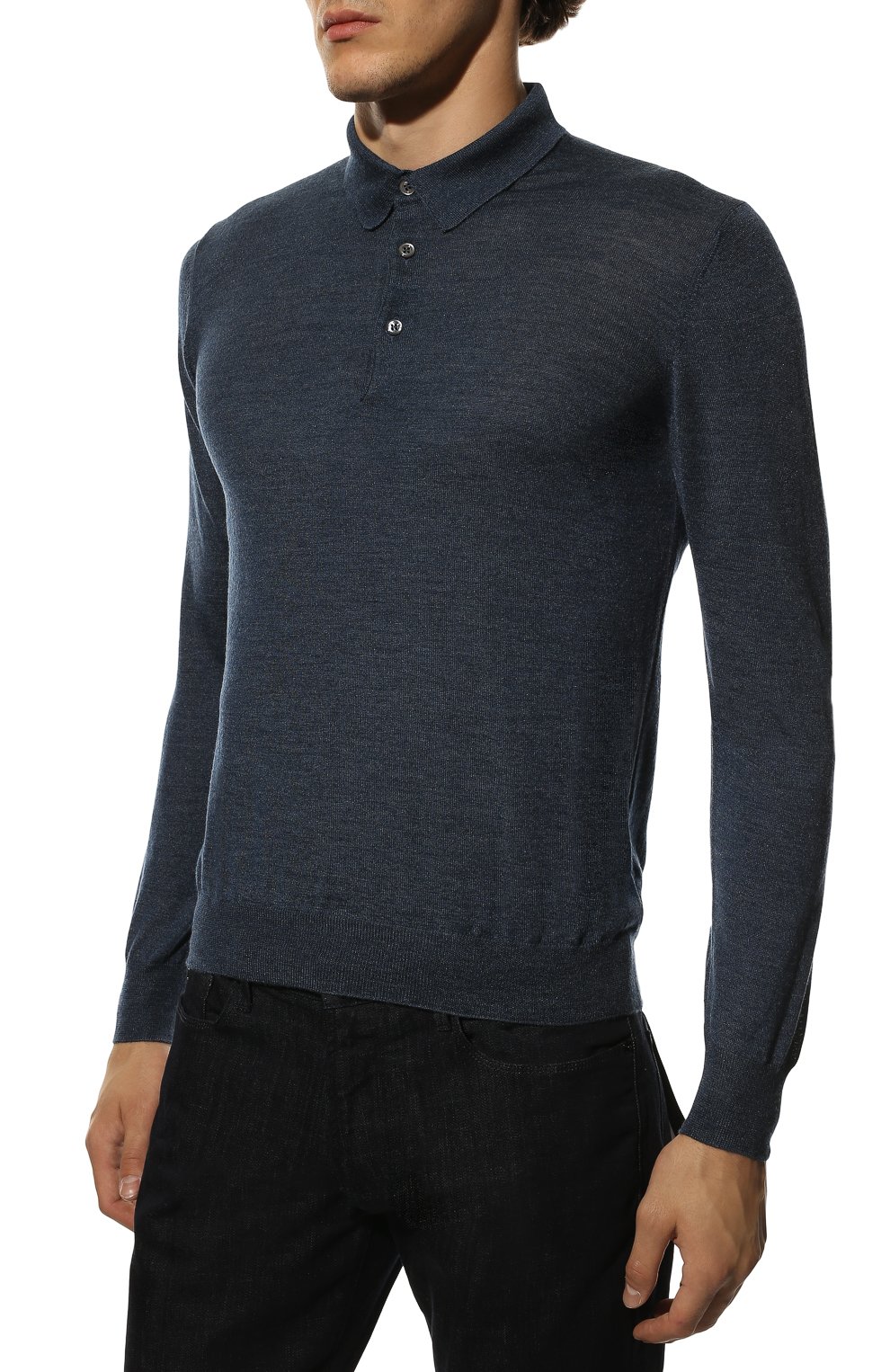 Поло из шерсти и шелка GRAN SASSO, арт. 57132/13190, фото 3