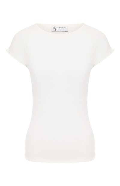 Женская футболка из смеси льна и хлопка IL BORGO CASHMERE, арт. 55-1044G0