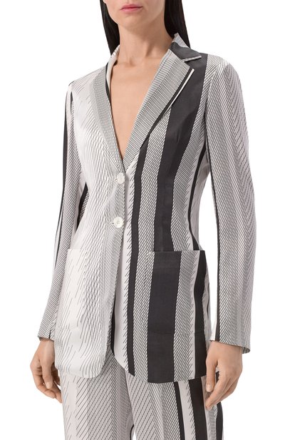 Шелковый жакет KITON, арт. D55512K0963E01, фото 3