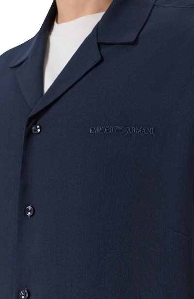 Рубашка изо льна и вискозы EMPORIO ARMANI, арт. EM000593/AF20590, фото 5