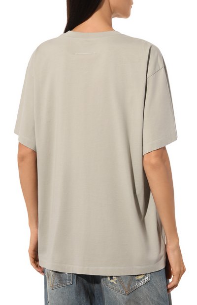 Хлопковая футболка MM6, арт. SH0GC0033/S24312, фото 4