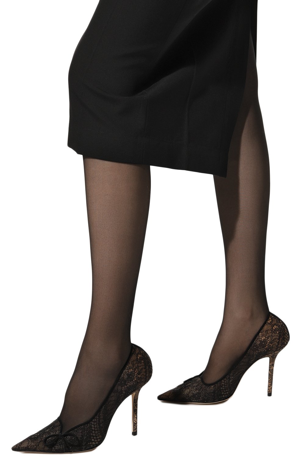 Текстильные туфли cibelle 100 JIMMY CHOO, арт. CIBELLE100/BCKBLACK, фото 3