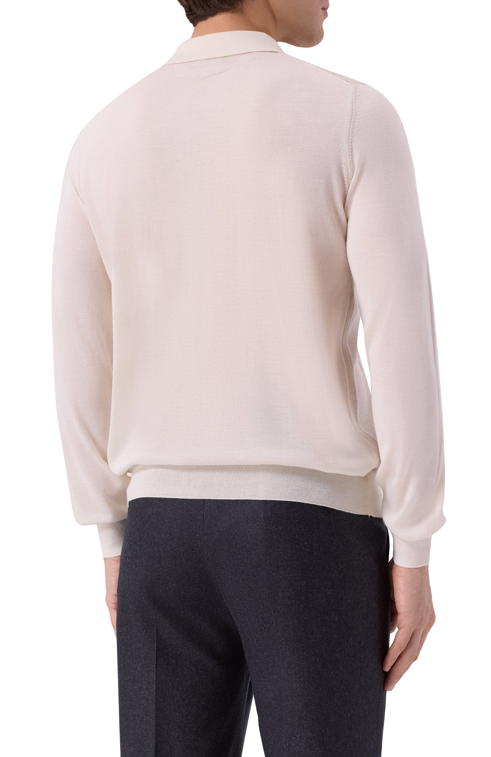 Поло из кашемира и шелка ZILLI кремового цвета по цене 152000 руб., арт. KZP001M0330VRARU0, фото 4 Поло из кашемира и шелка ZILLI, арт. KZP001M0330VRARU0, фото 4