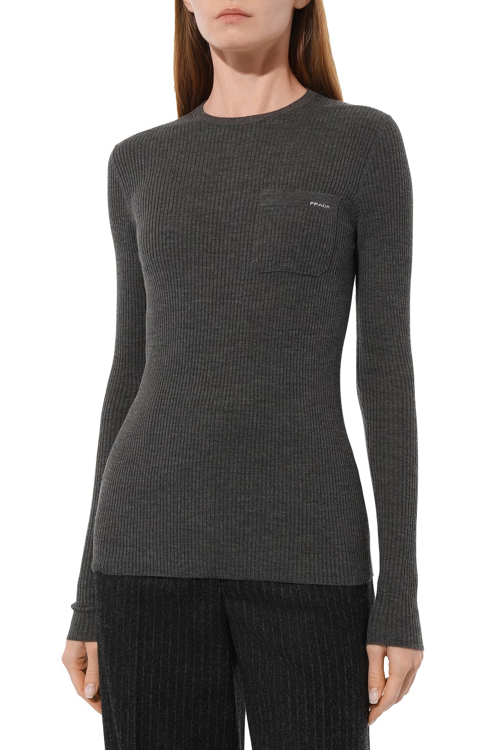 Пуловер из шерсти и шелка PRADA, арт. P24C1N-1XA3-F0480-202, фото 3
