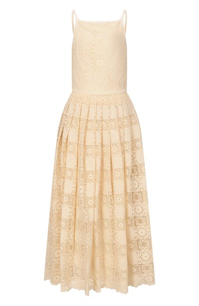 Женское платье из шелка и хлопка ELIE SAAB, арт. D1125NBC26/C0E15