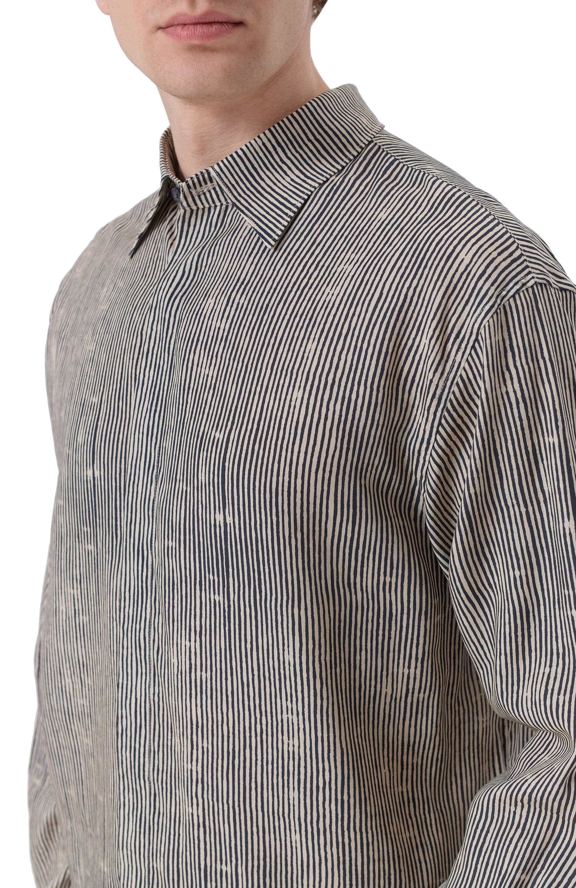 Рубашка из лиоцелла и вискозы EMPORIO ARMANI, арт. EM004178/AF14214, фото 5