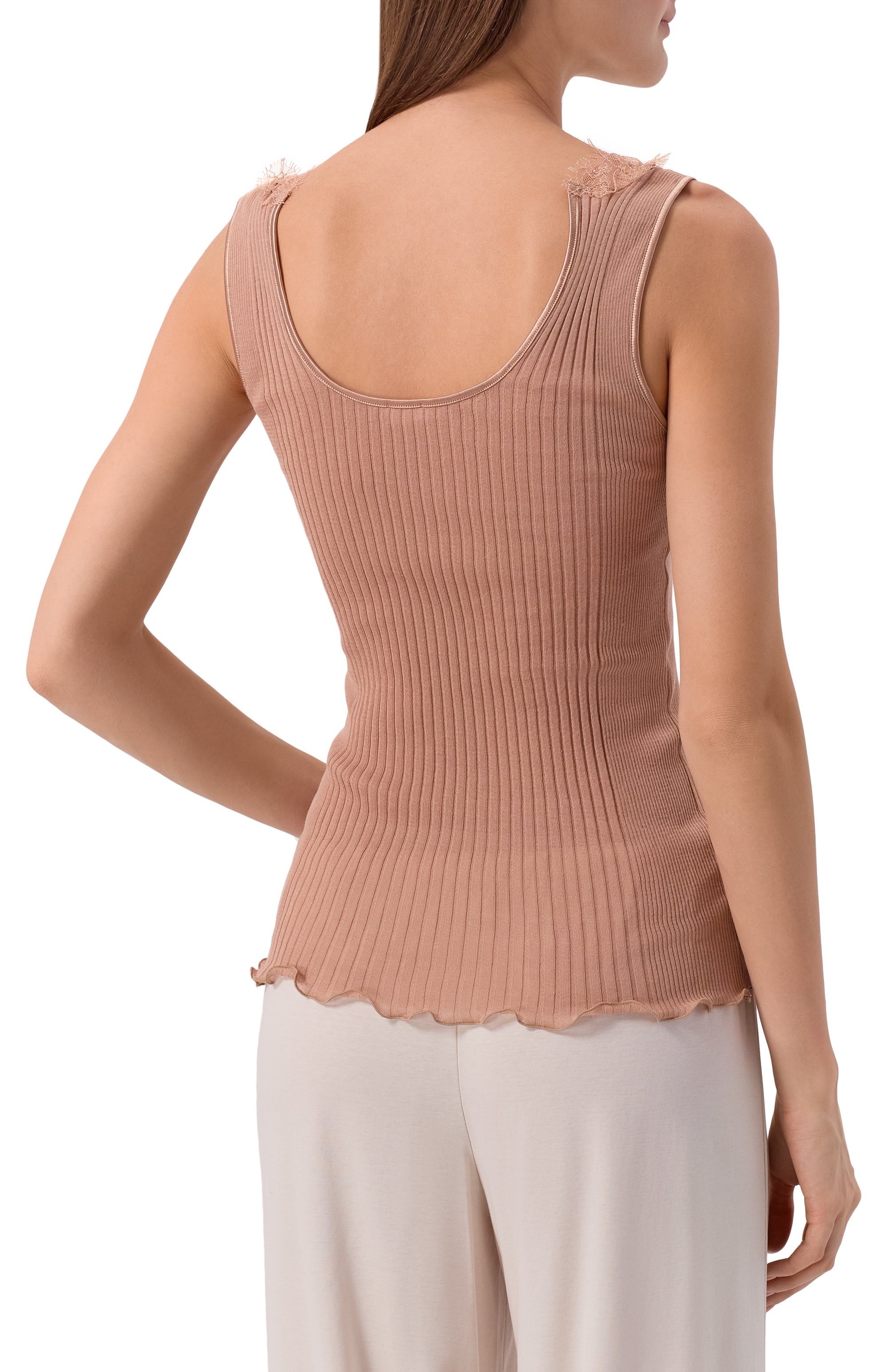 Хлопковый топ ZIMMERLI бежевого цвета по цене 23200 руб., арт. 207-2801, фото 4 Хлопковый топ ZIMMERLI, арт. 207-2801, фото 4