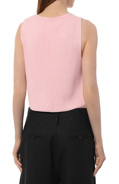 Жилет LESYANEBO розового цвета по цене 9400 руб., арт. FW22/KNIT008, фото 4 Жилет LESYANEBO, арт. FW22/KNIT008, фото 4