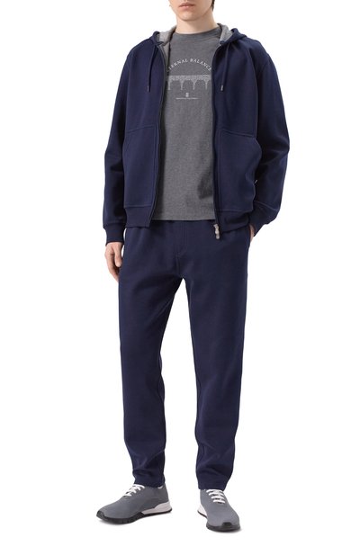 Мужские текстильные кроссовки KITON, арт. USSFITN0080908_005