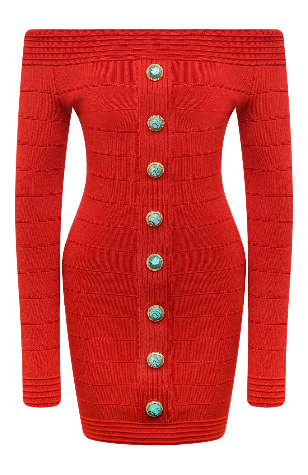 Платье из вискозы BALMAIN, арт. AF1R8403KD61, фото 1