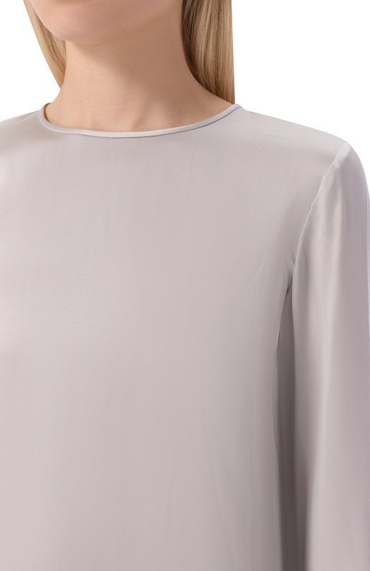 Атласный топ Max Mara Studio L0DI Серый  L0DI Фото 5