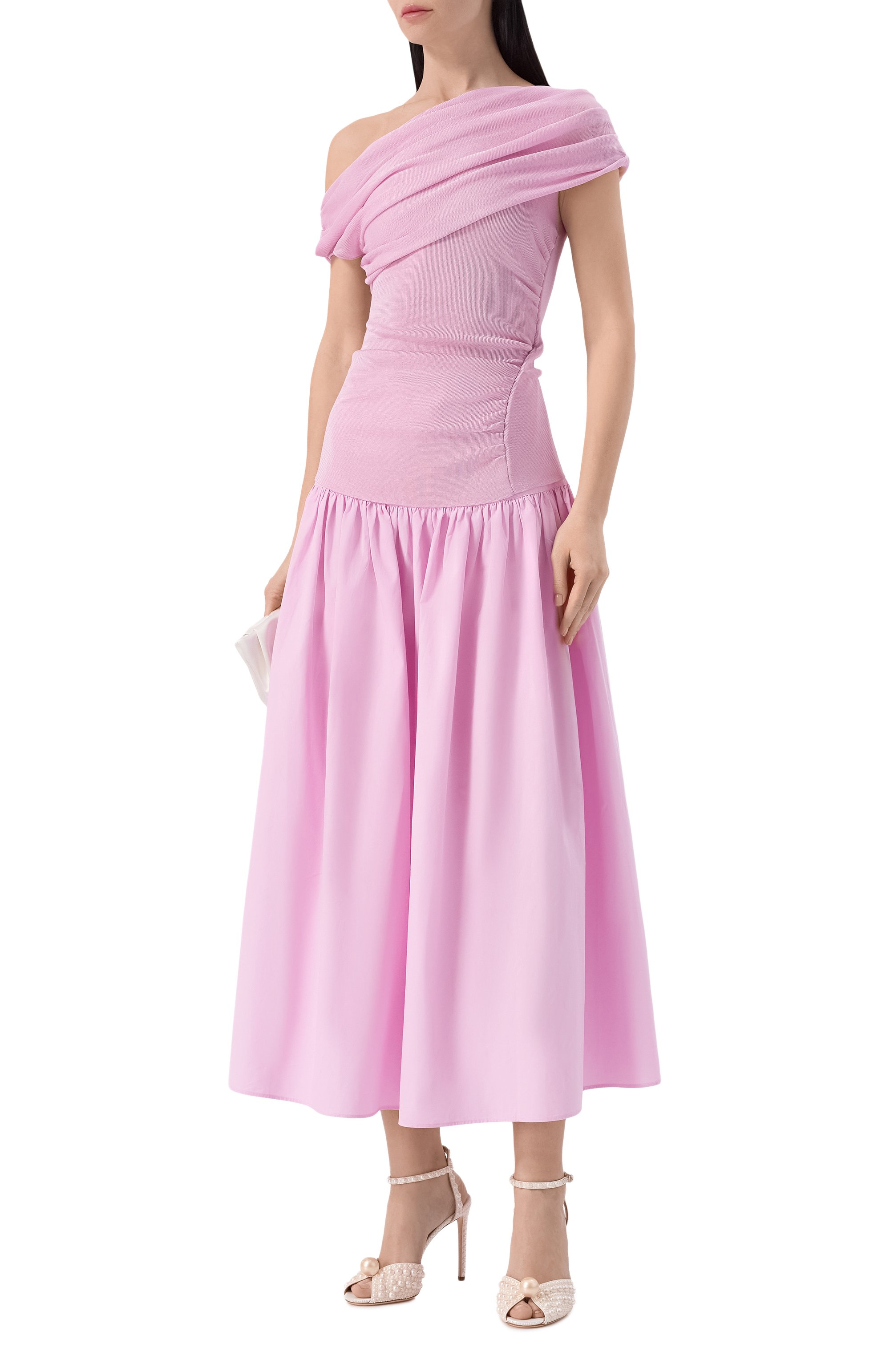 Текстильные босоножки sacora 100 JIMMY CHOO кремового цвета по цене 210500 руб., арт. SAC0RA100W0Z, фото 3 Текстильные босоножки sacora 100 JIMMY CHOO, арт. SAC0RA100W0Z, фото 3