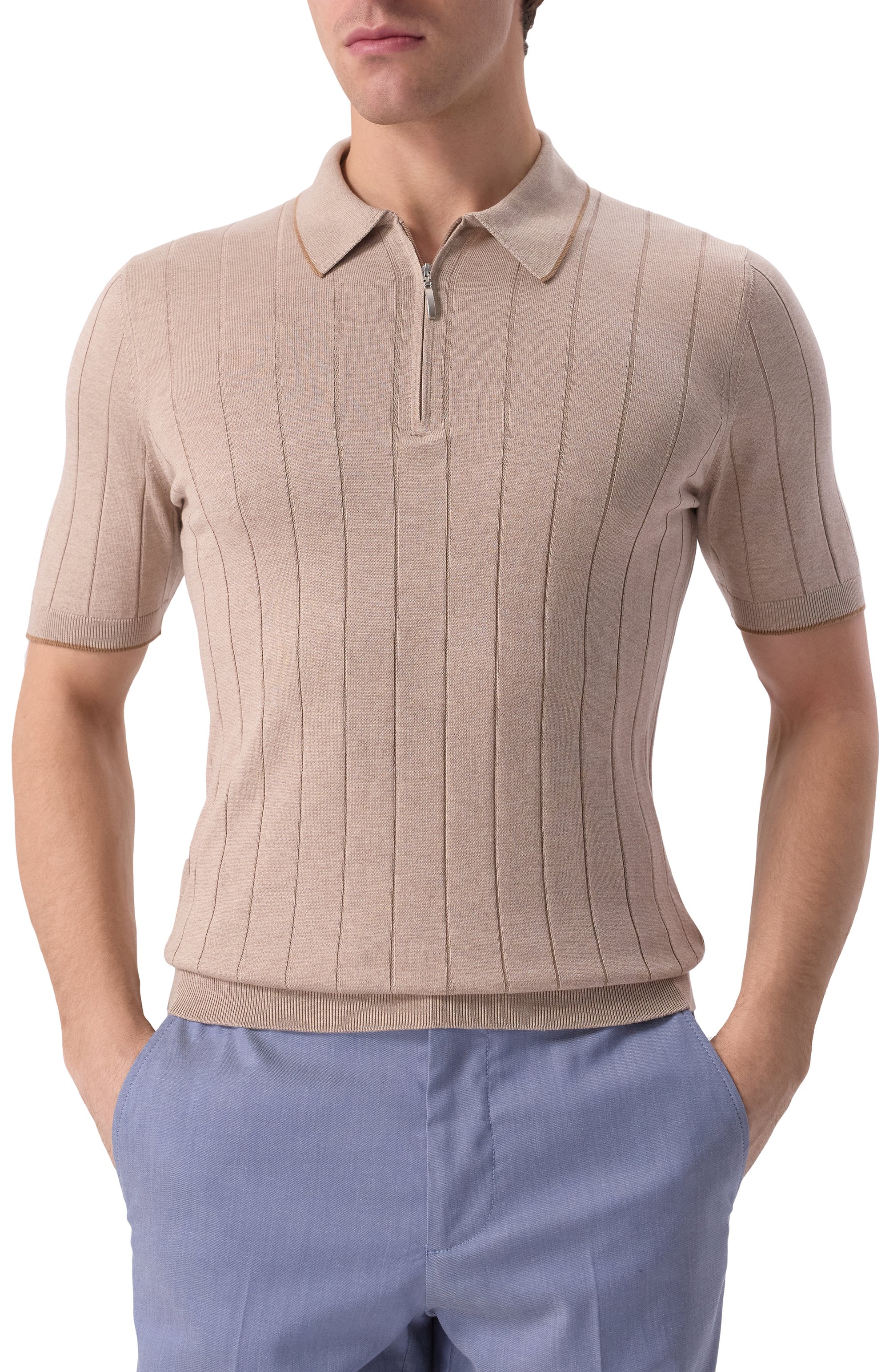 Шелковое поло GRAN SASSO, арт. 43128/23510, фото 3