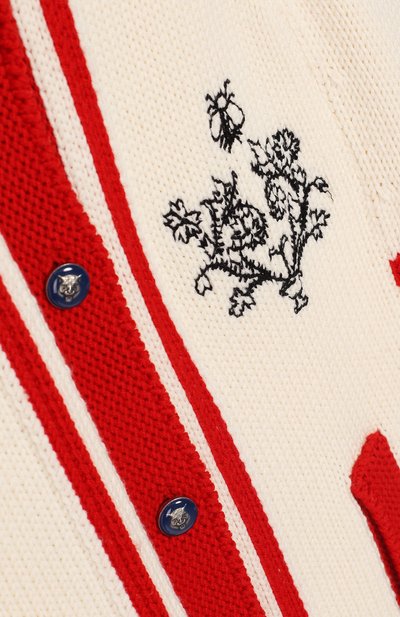 Шерстяное пончо на пуговицах GUCCI, арт. 541448/XKAEK, фото 3