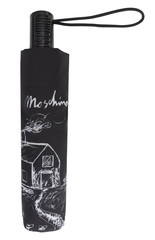 Складной зонт Moschino 8979-0PENCL0SE Чёрный  8979-0PENCL0SE Фото 5