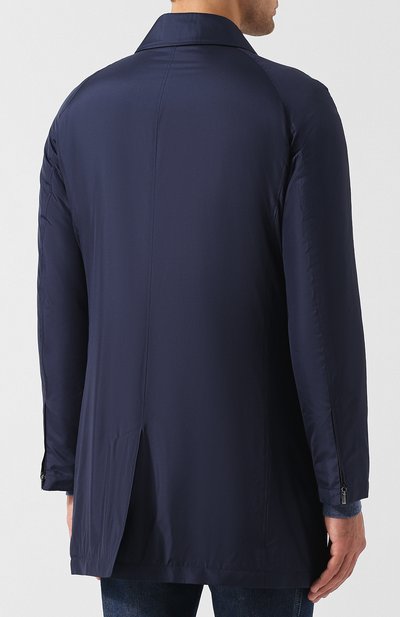 Шелковый плащ на молнии прямого кроя ZILLI, арт. MAQ-TIMBU-30036/0002, фото 4