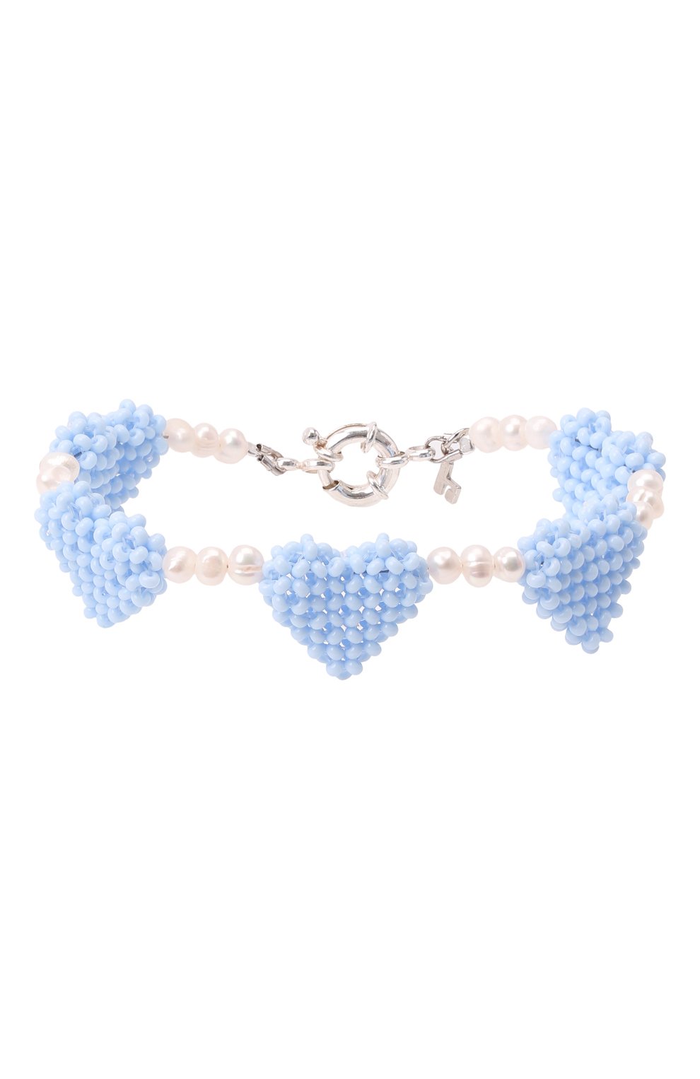 Браслет голубые сердечки HIAYNDERFYT, арт. 1-2BLHRTSP, фото 1