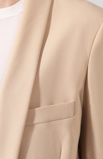 Шерстяной жакет STELLA MCCARTNEY кремового цвета по цене 129500 руб., арт. 600773/S0A41, фото 5 Шерстяной жакет STELLA MCCARTNEY, арт. 600773/S0A41, фото 5