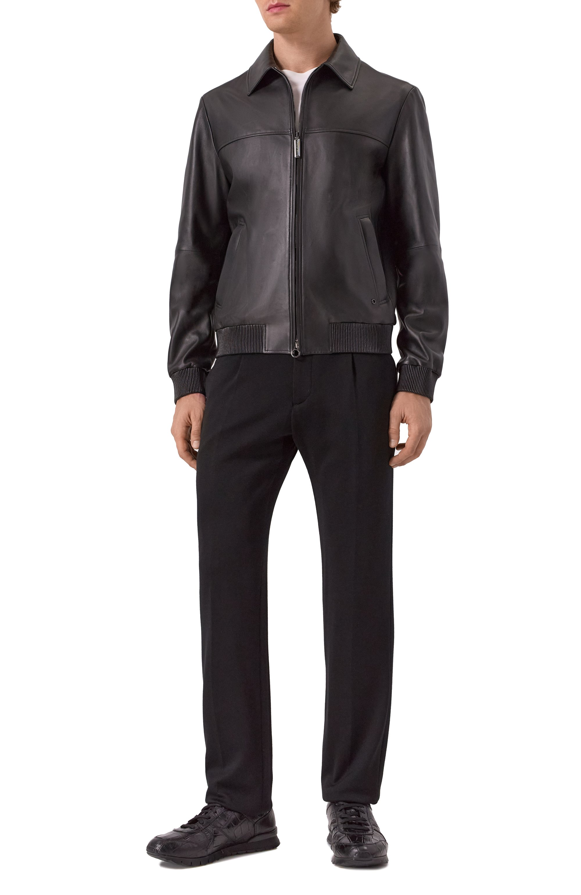 Кроссовки из кожи аллигатора KITON, арт. USSA114N0010209002, фото 2