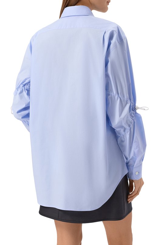 Хлопковая рубашка Moschino A0202/0531 Голубой  A0202/0531 Фото 4