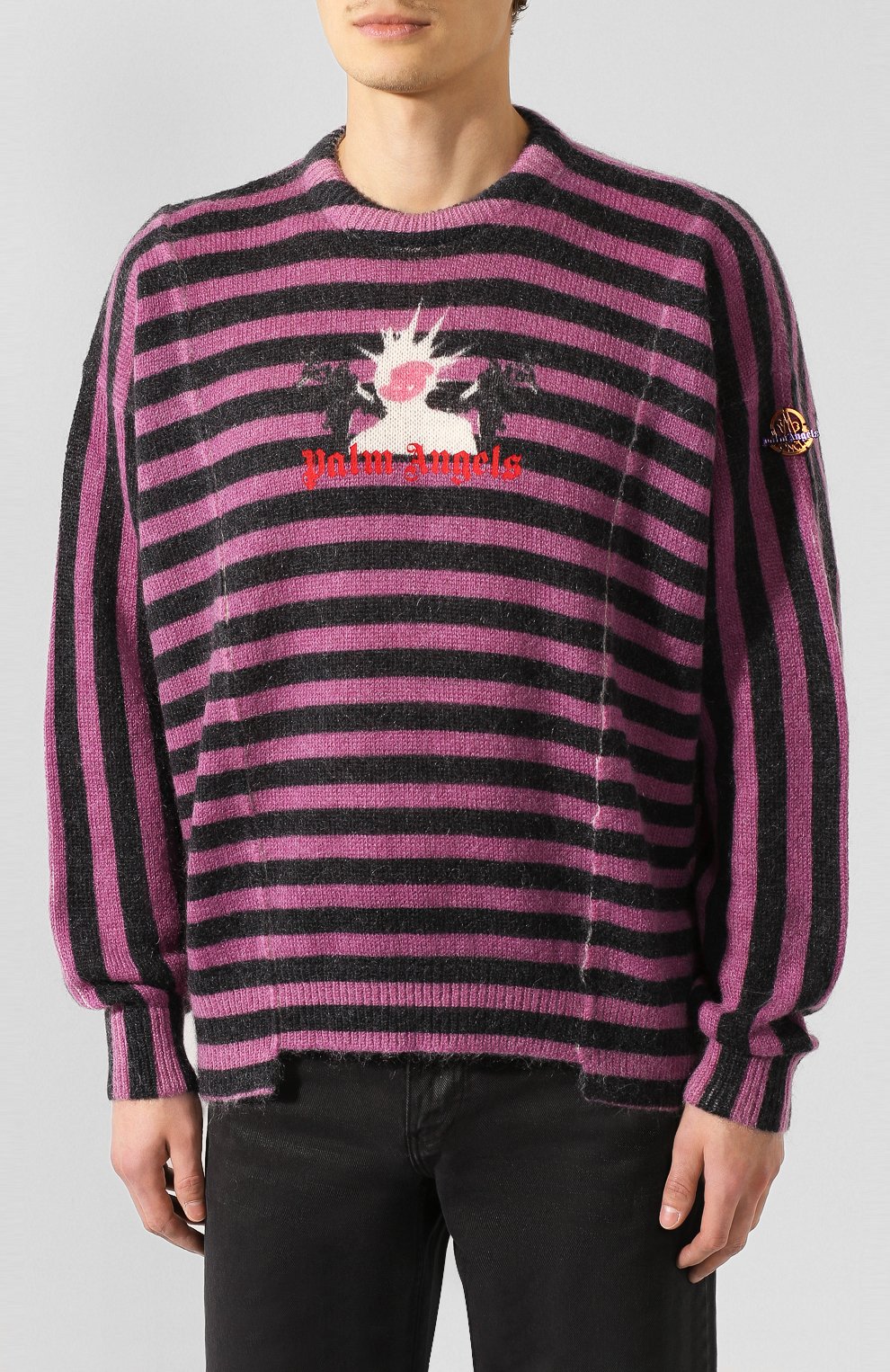 Свитер 8 moncler palm angels MONCLER GENIUS разноцветного цвета по цене 59950 руб., арт. E2-09L-90004-00-A9128, фото 3 Свитер 8 moncler palm angels MONCLER GENIUS, арт. E2-09L-90004-00-A9128, фото 3