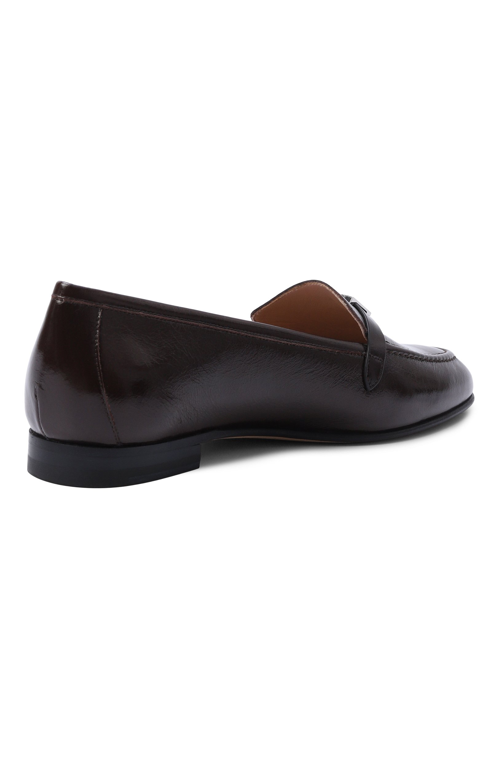 Кожаные лоферы KITON темно-коричневого цвета по цене 137500 руб., арт. D59826K0514L, фото 5 Кожаные лоферы KITON, арт. D59826K0514L, фото 5